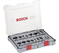 BOSCH Kit de 15 fraises mixtes a queue de 8 mm 2607017472