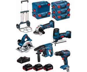 BOSCH 18V Kit BK502 (GST 18V-LIS+GKS 18V-LI+GBH 18V-21+GWS 18-125V-LI+GSR 18V-55+ 3x5,0Ah+GAL18V-40+4xL-Boxx136+L-Boxx238+Caddy)