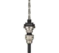 Bosch 1x Adaptateur QC PRO Q-Lock Hex f. Scie Trépan QC | pour Profilés et tuyaux en métal, Plastiques, Longueur 100,00 mm Professional Accessoire Perceuses