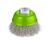 Bosch 1x Brosse Boiss. Ondulés PRO Inox clean M14 | pour Métaux non ferreux, Acier, Ø 75 mm Professional Accessoire Petite meuleuse angulaire