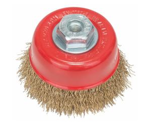 Bosch 1x Brosse Boiss. Ondulés PRO Metal Clean f. Meuleuse M10 | pour Métaux non ferreux, Acier, Ø 75 mm Professional Accessoire Petite meuleuse angulaire