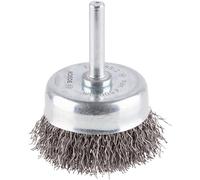 Bosch Brosse boisseau PRO Steel Longlife Ø50 mm - fils d'acier ondulés 0,3 mm, emmanchement 6 mm
