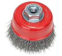 Bosch Brosse boisseau PRO Steel Longlife – fils ondulés, M14, Ø 70 mm pour meuleuse angulaire