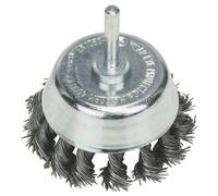 Bosch 1x Brosse boisseau PRO Steel Longlife, fils torsadés pour emmanchement cylindrique 6 mm et perceuse (pour Acier, Acier inoxydable, Ø 65 mm, Professional Accessoire Perceuses/visseuses rotatives)