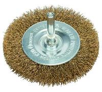Bosch 1x Brosse circulaire laitonnée PRO Steel Longlife, fils ondulés pour emmanchement cylindrique 6 mm et perceuse (Ø 75 mm, Professional Accessoire Perceuses/visseuses rotatives)
