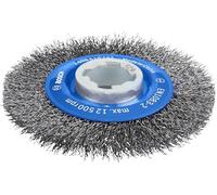 Bosch 1x Brosse circulaire PRO Steel Longlife, fils ondulés pour petite meuleuse angulaire et X-Lock (pour Acier, Ø 115 mm, Professional Accessoire Petite meuleuse angulaire)