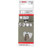 Bosch Brosse pinceau 2608622126 en acier inoxydable 15 mm, 0,2 mm, 4500 tr/min