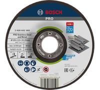 Bosch 1x Disque 3-in-1 Disc PRO Stainless Steel and Metal pour petite meuleuse angulaire et alésage 22,23 mm (pour Acier, Acier inoxydable, Ø 125 mm, Professional Accessoire Petite meuleuse angulaire)