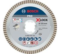 Bosch 1x Disque à tronçonnage diamant PRO Ceramic pour petites meuleuses angulaires, X-Lock (pour Marbre, Carreaux de Hard Ceramic, Ø 125 mm, Professional Accessoire Petite meuleuse angulaire)