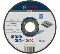 Bosch 1x Disque à tronçonner aggloméré PRO Metal, alésage 22,23 mm, oSa | pour Acier, Ø 125 mm Professional Accessoire Petite meuleuse angulaire