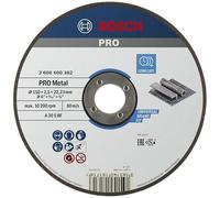 Bosch 1x Disque à tronçonner aggloméré PRO Metal, alésage 22,23 mm, oSa | pour Acier, Ø 150 mm Professional Accessoire Petite meuleuse angulaire