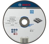 Bosch 1x Disque à tronçonner aggloméré PRO Metal, alésage 22,23 mm, oSa | pour Acier, Ø 180 mm Professional Accessoire Grande meuleuse angulaire