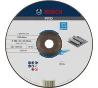 Bosch 1x Disque à tronçonner aggloméré PRO Metal, alésage 22,23 mm, oSa | pour Acier, Ø 230 mm Professional Accessoire Grande meuleuse angulaire