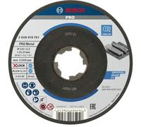 Bosch 1x Disque à tronçonner aggloméré PRO Metal pour petites meuleuses angulaires, X-Lock (pour Acier, Ø 115 mm, Professional Accessoire Petite meuleuse angulaire)