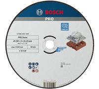 Bosch 1x Disque à tronçonner aggloméré PRO Stone, alésage 22,23 mm | pour Bloc de construction en brique creuse, Marbre, Ø 230 mm Professional Accessoire Grande meuleuse angulaire