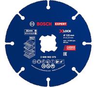 Bosch 1x Disque à tronçonner carbure EXPERT Multi Material, X-Lock | pour Bois dur, Bois clouté, Ø 125 mm Professional Accessoire Petite meuleuse angulaire