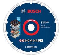 Bosch 1x Disque à tronçonner EXPERT Diamond Metal Wheel, alésage 22,23 mm | pour Fonte, Acier inoxydable, Ø 180 mm Professional Accessoire Grande meuleuse angulaire