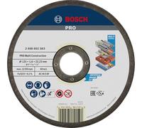 Bosch 1x Disque Aggloméré PRO Multi Construction 22,23mm | pour Acier inoxydable, Métaux non ferreux, Ø 125 mm Professional Accessoire Petite meuleuse angulaire