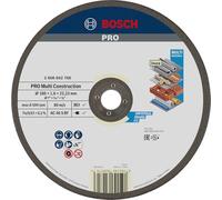 Bosch 1x Disque Aggloméré PRO Multi Construction 22,23mm | pour Acier inoxydable, Métaux non ferreux, Ø 180 mm Professional Accessoire Grande meuleuse angulaire