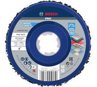 Bosch 1x Disque de nettoyage PRO N377 pour petites meuleuses angulaires, X-Lock (pour Tôles en acier, Acier, Ø 115 mm, Grain, Professional Accessoire Petite meuleuse angulaire)