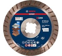 Bosch 1x Disques à tronçonner diamantés EXPERT Multi Material turbo (pour Béton, Brique, Ø 125 mm, Professional Accessoire Petite meuleuse angulaire)