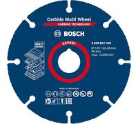 Bosch 1x Disques à tronçonner EXPERT Carbide Multi Wheel (pour Bois dur, Bois clouté, Ø 125 mm, Professional Accessoire Petite meuleuse angulaire)