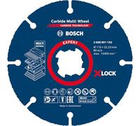 Bosch 1x Disques à tronçonner EXPERT Carbide Multi Wheel X-LOCK (pour Bois dur, Bois clouté, Ø 115 mm, Professional Accessoire Petite meuleuse angulaire)