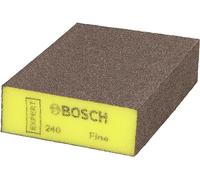 Bosch 1x Éponge de ponçage Expert S471 Standard | pour Peinture sur bois, Bois résineux, Ø 69 x 97 x 26 mm fin, Professional Accessoire Ponçage manuel