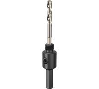 Bosch 1x Foret de centrage et adaptateur pour scie trépan (pour Acier, Cloison sèche, Longueur 81,00 mm, Professional Accessoire Perceuses)