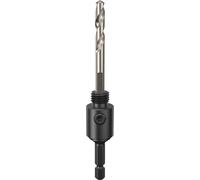 Bosch 1x Foret de centrage et adaptateur pour scie trépan | pour Acier, Cloison sèche, Longueur 81,00 mm Professional Accessoire Perceuses