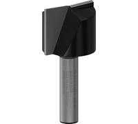 Bosch 1x Fraise à rainurer droite PRO, deux goujures (pour Bois résineux, Bois dur, Ø 25 mm, Professional Accessoire Défonceuse manuelle, Fraise à araser)