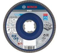 Bosch 1x Plateau à lamelles PRO X571, version bombée, X-Lock | pour Acier, Acier inoxydable, Grain 60, Professional Accessoire Petite meuleuse angulaire