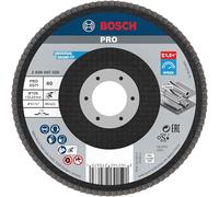 Bosch 1x Plateau à lamelles PRO X571, version plate, sur fibres | pour Acier, Acier inoxydable, Grain 80, Professional Accessoire Petite meuleuse angulaire