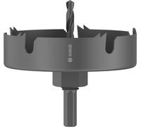 Bosch 1x Scie trépan avec adaptateur Wood and Drywall | pour Cloison sèche, Bois résineux, Ø 100 mm Professional Accessoire Perceuses