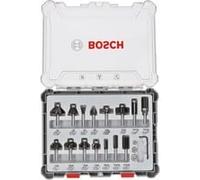 BOSCH Kit de 15 fraises mixtes a queue de 8 mm 2607017472