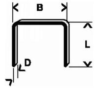 Bosch 2 609 200 212 Agrafe Type 53 11,4 X 0,74 X 12 Mm G