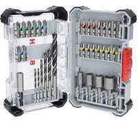 BOSCH 2607017730 BOSCH Extra Hard and PRO Wood Bohrer- und Bit-Set, 35-teilig