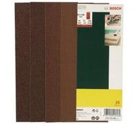 Bosch 2607019498 Feuilles Abrasives Pour Ponceuse Vibrante (Non Trouées) Grain 60-240 93 X 230 Mm Lot De 25 G