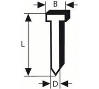 Bosch DA Goupille à tête fraisée, SK64-34 63G, 1,8mm, 63mm, galvanisée, pack de 4000 - 2608200524