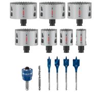 Bosch 2608594433 Jeu De Scies Cloches PRO 13 Pièces Multi Material PC Plus - 32, 41, 51, 73, 76, 83, 86 Mm