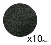 Bosch Papier abrasif Ø 115 mm Grain 120 Lot de 10 bande auto-agrippante non perforé