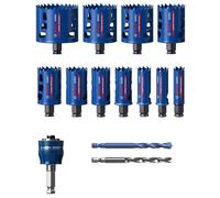 Bosch 2608900447 - EXPERT Set 14-pcs scies trépans Power-Change Tough Material universal 20/22/25/32/35/40/44/51/60/64/76