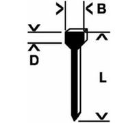 Bosch 2609200249 Clou Type 47 1,8 X 1,27 X 30 Mm, 1000 Pièces G