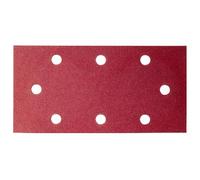 Bosch 2609256155 93 x 230 mm-Papier abrasif pour ponceuse orbitale à 8 trous-Fixation à pince-Grain 180-Lot de 10-Bois/métal