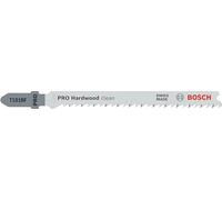 Bosch 2x Lame de scie sauteuse PRO Hardwood clean T101BF | pour Bois dur, Panneau de fibres à densité moyenne, Longueur 100 mm Professional Accessoire Scie sauteuse