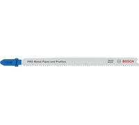 Bosch 2x Lame de scie sauteuse PRO Metal Pipes and Profiles T321BF | pour Profilés et tuyaux en métal, Tôles en acier, Longueur 132 mm Professional Accessoire Scie sauteuse