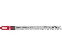 BOSCH Lame de scie sauteuse PRO Plastics PP clean T102D, 100 mm, 2 pieces 2608665239