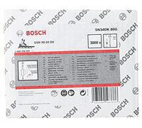 Bosch Clou à tête en D Bosch SN34DK 80G 3,1 mm 80 mm galvanisé lisse lisse Quantité:3000