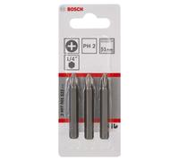 Bosch 3x embouts de tournevis extra-durs, PH 2, 51 mm - 2607001522