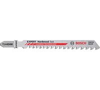Bosch 3x Lame de scie sauteuse EXPERT Hardwood fast T144DHM | pour Bois dur, WPC Bois plastique, Longueur 100 mm Professional Accessoire Scie sauteuse